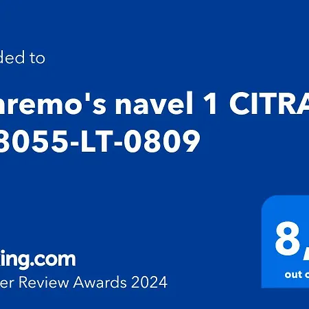Apartment Sanremo's Navel 1 Citra 008055-lt-0809 *
